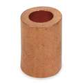 Wire Rope Stop Sleeve: Copper, For 7/32 in Wire Rope Dia., Natural, 10 PK
