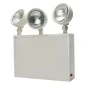 Emergency Light: Incandescent, Indoor, 9 W Lamp Watt, 120/277V AC, 27 W Emergency Watt, Surface