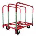Dayton Single-Height Vertical Panel Truck with Nonmarring Adjustable Rails, 2, 400 lb Load Capacity