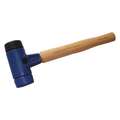 Soft Face Hammer: Nylon/Plastic, 20 oz Head Wt, 1 1/2 in Tip Dia, 13 in Overall Lg, Replaceable Tips