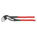 Water Pump Plier: V, Groove Joint, 3-1/2" Max Jaw Opening, 16"Overall Lg, 11 Jaw Positions