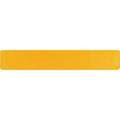 Anti-Slip Tread: Very Coarse, 20 to 30 Grit Size, Yellow, Solid, 6 in x 36 in, Rubber, Paper, 12 PK