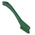 Vikan Stiff Bristle, Detail Scrub Brush, 7.9 x .5 x .9 inch, Green