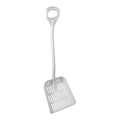 Vikan Small Ergonomic Square Blade Sieve Shovel, 13.5 x 12.5 x 45 inch, White