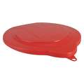 Vikan 1.5 Gallon Plastic Bucket / Cleaning Pail Lid, Red