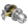 Corbin Heavy Duty, Satin Stainless Steel, CK4400 Round Knob Lockset; Function: Privacy