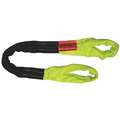 Lift-All 8 ft. Eye and Eye Round Sling, 2-3/8" Diameter, Color Code: Yellow, Nylon/Polyester