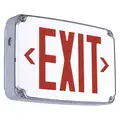 Exit Sign with Battery Backup,2.7W,Red