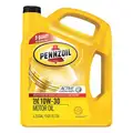 Pennzoil Engine Oil: 5 qt Size, Bottle, 10W-30, Amber/Brown, Conventional