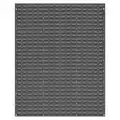 Louvered Panel: 61" x 48" x 1", 1 Sides,0 Bins, Gray
