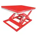 Stationary Scissor Lift Table, 4,000 lb. Load Capacity, 43" Lifting Height Max., Electric Lift