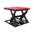 Scissor Lift Table: 4,000 lb Load Capacity, 48 in Platform Lg, 48 in Platform Wd