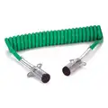 Cord: 7-Way, Plastic, 0 ga_6 ga_8 ga Wire Gauge, Dolly ABS/Vehicle and Trailer, Spring Guard