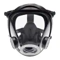 Scott Safety Full Face Respirator: EPDM Rubber, 5 pt with Rubber Headnet, Bayonet, S Mask Size, Rubber, AV-3000