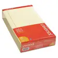 Universal Notepad: 8-1/2 in x 14 in Sheet Size, Legal, Canary, 600 Sheets, Top, 12 PK