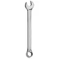 Westward Combination Wrench, Alloy Steel, Chrome, 8 mm Head Size, 5-1/2"Overall Length