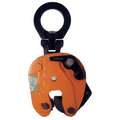 Plate Clamp: Vertical Lift with Side Pull, 2,000 lb Safe Working Load, Pivoting Shackle Eye