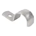 Calbrite Conduit & Pipe Strap Clamp, One-Hole: 1 1/2 in Trade Size, Stainless Steel, IMC