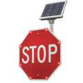 LED Stop Sign,Stop,Aluminum,24" x 24"