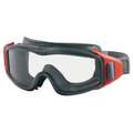 Fire Goggle: Anti-Fog /Anti-Scratch, ANSI Dust/Splash Rating Not Rated for Dust or Splash, Gray
