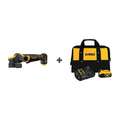 Dewalt Angle Grinder: 4 1/2 in Wheel Dia, Paddle, without Lock-On, Brushless Motor, Bare Tool, (1) 5.0 Ah