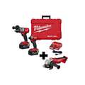 Milwaukee Cordless Combination Kit: 18V DC Volt, 3 Tools, 1/2 in Hammer Drill (Compact, 32000 BPM)