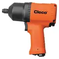 Cleco Impact Wrench: Pistol Grip, Std, Full-Size, Gen Duty, 1/2 in Square Drive Size, Pin Detent