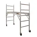Metaltech Scaffold, Steel/Wood, 2 ft. 2" to 6 ft. Platform Height, 6 ft. 3" Overall Height