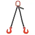 Lift-All Chain Sling: 20 ft Sling Lg, 8,800 lb Sling Capacity @ 30 Degrees, 3/8 in Chain Size