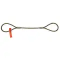 Lift-All 6 ft. Steel Eye and Eye 3/8" Diameter Wire Rope Sling