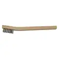 7-3/4" L Stainless Steel Short Handle Scratch Brush, 1 EA
