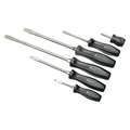 Ability One Integrated Hex Bolster Screwdriver Set, Slotted, Comfort Grip, Number of Pieces 6