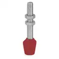 De-Sta-Co Flat Tip Spindle: M10 x 1.50 Thread Size, 0.78 in End Tip Dia. (In.), Neoprene
