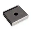 Encased Channel Magnet: Rubber, 5 lb Max. Pull, 0.25 in Thick, 1 in Overall Lg