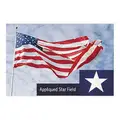 Tough-Tex US Flag: 20 ft. H, 30 ft. W, Polyester, 80 ft. Min. Flagpole H, Outdoor