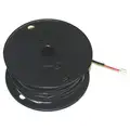 Thermocouple Wire, Type J, 20 AWG, 100 ft, Solid, Black, 2, PVC