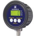 SSI Digital Pressure Gauge: 0 to 300 psi, For Liquids & Gases, 1/4 in NPT Male, Bottom, MG1