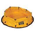 Economy Containment Pool: 150 gal Spill Capacity, gal., Polyethylene, Yellow, Pop-Up Pool