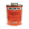 Black Solvent Cement, Size 32 oz, For Use With ABS Pipe and Fittings Up To 6 in