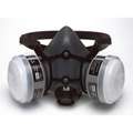 Honeywell North Half Mask Respirator Kit: 5500, 4 Cartridges Included, Elastomer, S Mask Size