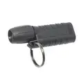 Underwater Kinetics Mini Flashlight: 7 Max Lumens Output, Plastic, AAA Battery, Black