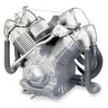 Air Compressor Pump: Splash Lubricated, 2 Stage, 30 hp, 76.7/90.1/101.0 cfm @ 175 psi