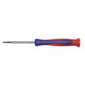 Multi-Bit Screwdriver, Phillips, Slotted, Ball Bearing, Alloy Steel, Number of Pieces 4