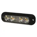 Ecco Warning Light: 5 1/2 in Lg - Vehicle Lighting, 2 in Wd - Vehicle Lighting, Green, LED, Pigtail
