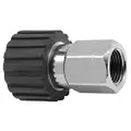 Manual Rotation Rotary Union, Single-Flow, Body Dia.: 1.34 in, Size: Inlet M22 x 1.5-F - Outlet 3/8