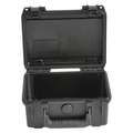 Protective Case: 6 in x 8 1/2 in x 3 3/4 in Inside, Black, Stationary, No Foam Included, 1 lb Wt