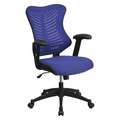 Flash Furniture Executive Chair, Executive Chair, Blue, Mesh, 17" to 21" Nominal Seat Height Range