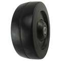 Solid Rubber Wheel: 6 in Wheel Dia., 2 in Wheel Wd, 350 lb Load Rating, Hard