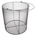 Parts Washing Basket: Round, 18 3/4 in Basket Ht, 19 1/8 in Basket Dia.