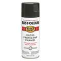 Stops Rust Spray Paint in Gloss Smoke Gray for Metal, Wood, 12 oz.